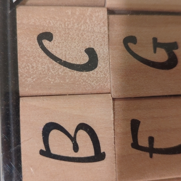 NEWTHREE brand new unopened a through z stamp sets upper and lowercase alphabet. - Picture 4 of 7